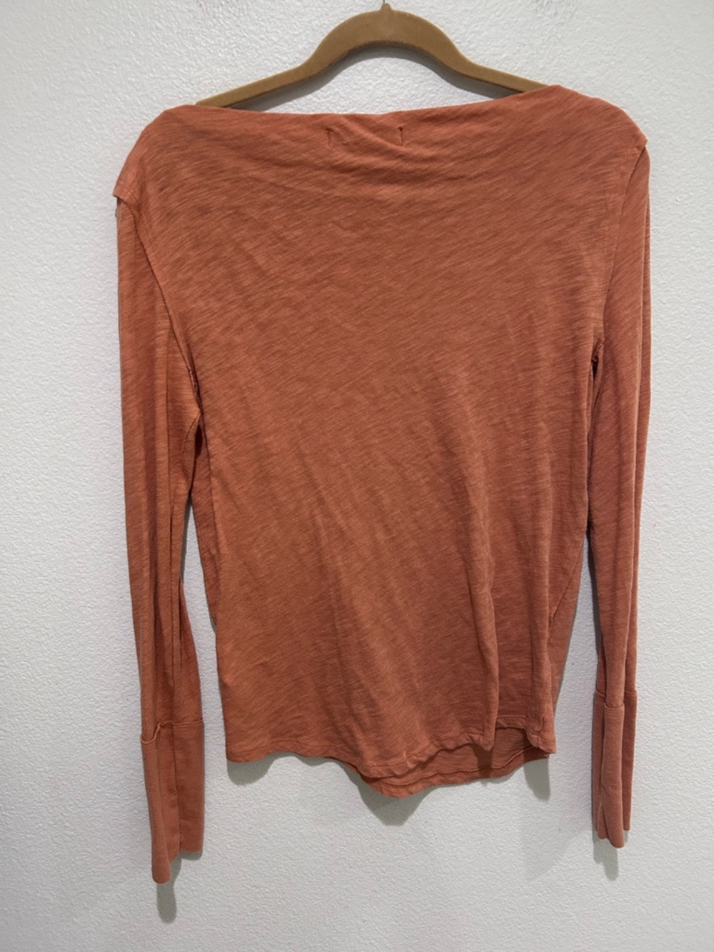 We the free free people Rust Long Sleeve Lightweight kimmo Top in Sienna - Picture 7 of 7